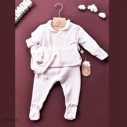 پنج تیکه نوزادی پنبه اورجینال نیپر ترک 7056-7084-7032