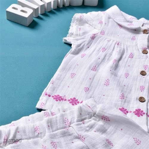 دوتیکه دخترانه تابستانی موسلین اورجینال ایگی ترکیه 5138