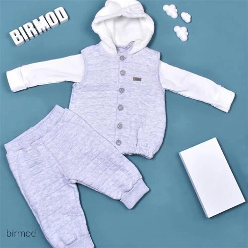 سه تیکه سوشرت دار چهار خوته اورجینال کارامل ترکیه