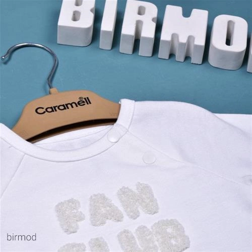 بلوز شلوار دورس دختر و پسر طرح fan club اورجینال کارامل ترکیه