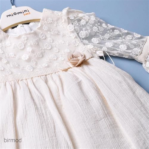 پیراهنی توری جلو سینه گلدار میومینی 4256 اورجینال ترکیه