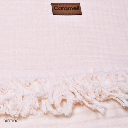 پتو موسلین کارامل 100*120 اورجینال ترکیه