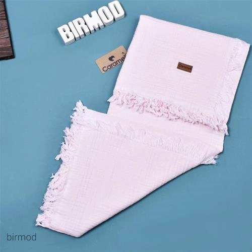 پتو موسلین کارامل 100*120 اورجینال ترکیه