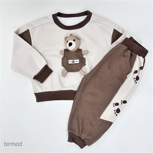 ست راحتی بلوز شلوار خرس داخل جیب