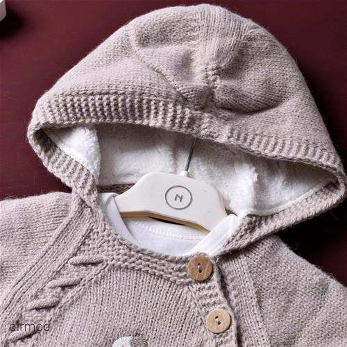 سرهم بدون جوراب پشمی بدون کرک زیر دار یونیسکس دختر پسر طرح فیل اورجینال نیپر ترک 7042