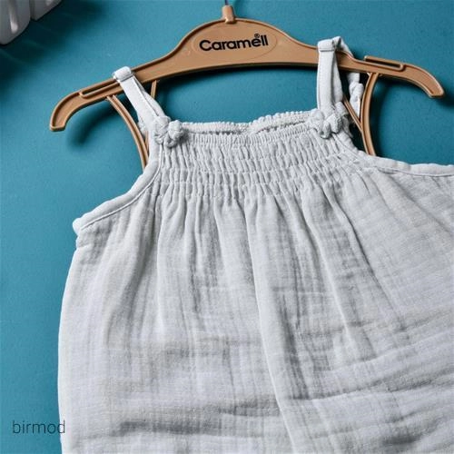 رمپر بندی موسلین پسته ای اورجینال کارامل ترکیه 1661