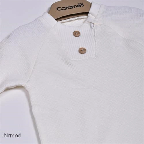 سرهم زیپ دار بیسگوئیتی ساده کارامل اورجینال ترکیه