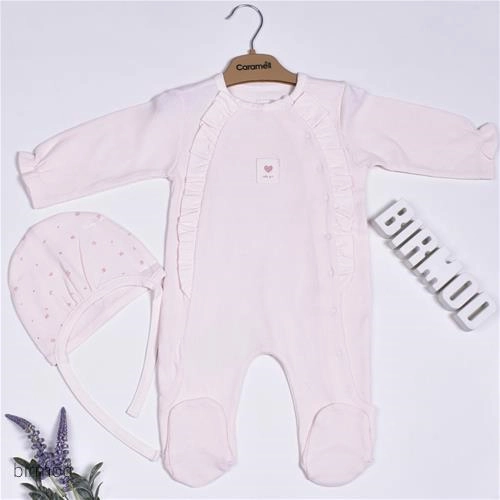 سرهم بیسگوئیتی چین دار دخترانه کارامل اورجینال ترکیه