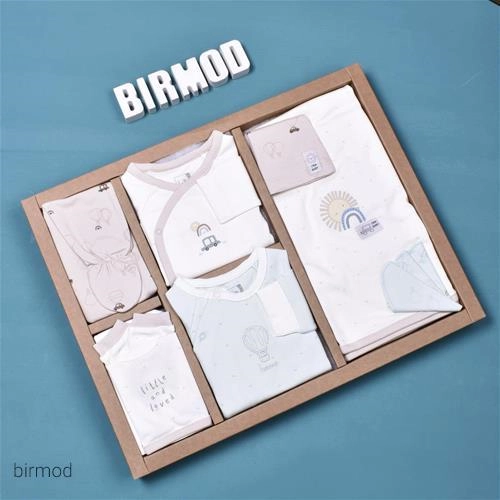 ست بیمارستانی کرم خورشید و ماشین و رنگین کمان کارامل اورجینال ترکیه