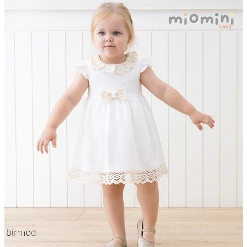 پیراهنی سفید پاپیون دار بدون آستین 3899 اورجینال ترکیه