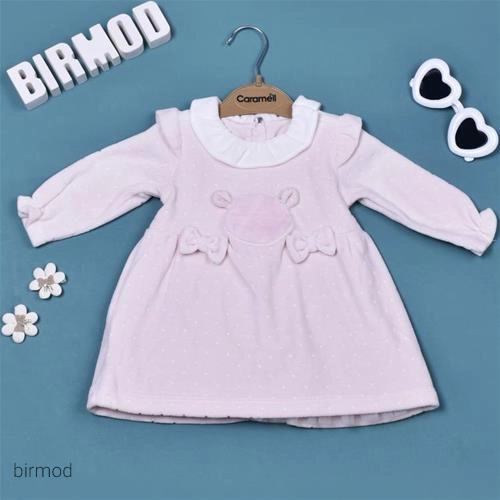 پیراهنی مخمل کارامل اورجینال ترکیه