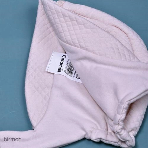 کلاه دورس دورچین بند دار صورتی کارامل اورجینال ترکیه