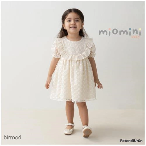 پیراهنی میومینی یقه توری یو 4258 اورجینال ترکیه